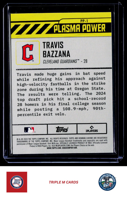 2024 Bowman Draft #PP-1 Travis Bazzana Plasma Power