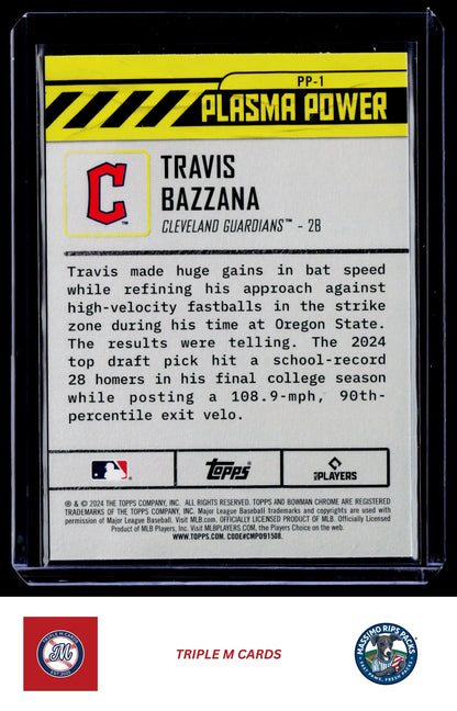 2024 Bowman Draft #PP-1 Travis Bazzana Plasma Power