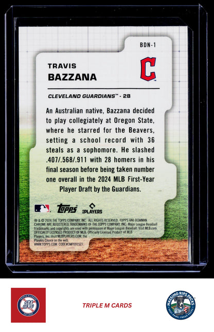 2024 Bowman Draft #BDN-1 Travis Bazzana Bowman Draft Night