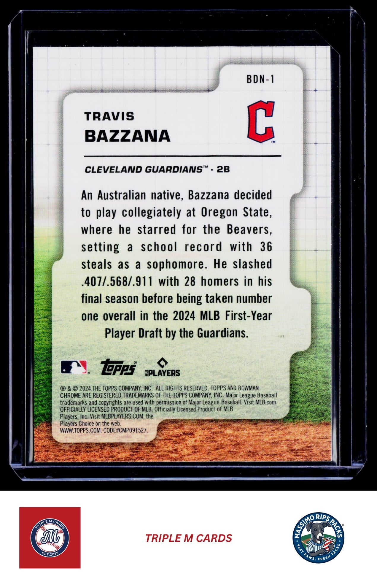2024 Bowman Draft #BDN-1 Travis Bazzana Bowman Draft Night