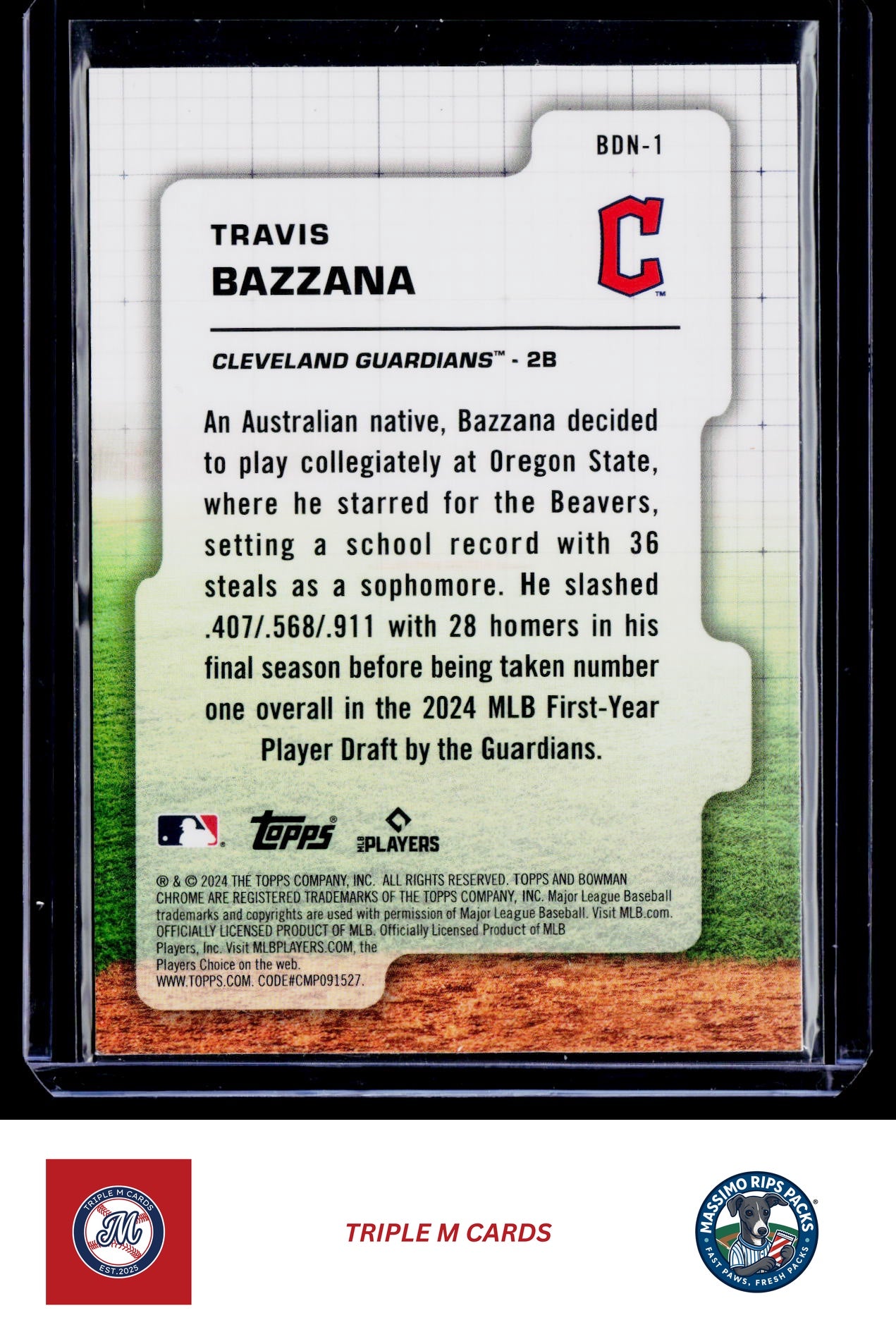 2024 Bowman Draft #BDN-1 Travis Bazzana Bowman Draft Night