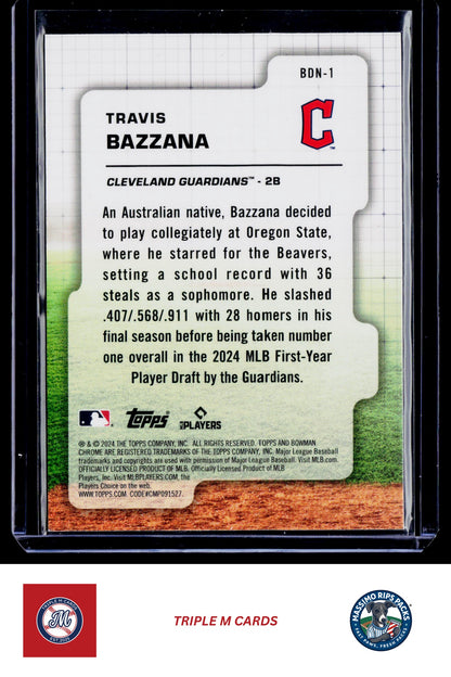 2024 Bowman Draft #BDN-1 Travis Bazzana Bowman Draft Night