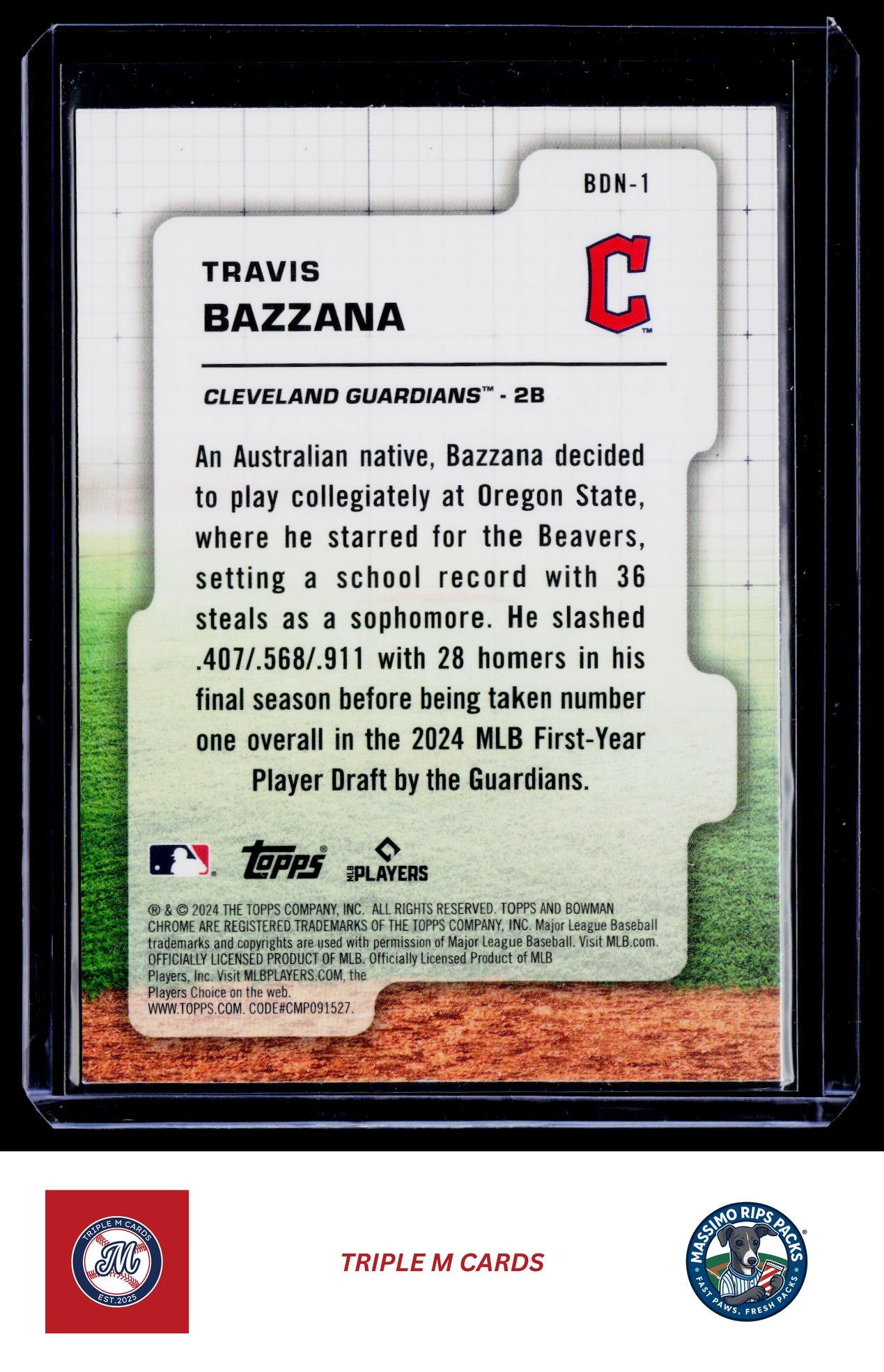 2024 Bowman Draft #BDN-1 Travis Bazzana Bowman Draft Night