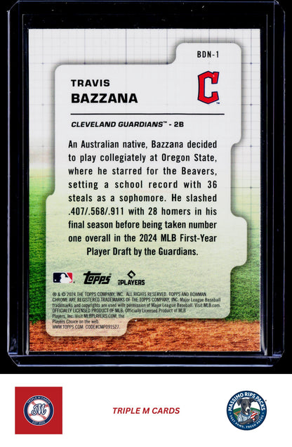 2024 Bowman Draft #BDN-1 Travis Bazzana Bowman Draft Night