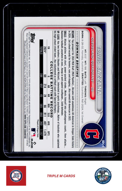 2024 Bowman Draft #BDC-1 Travis Bazzana Chrome