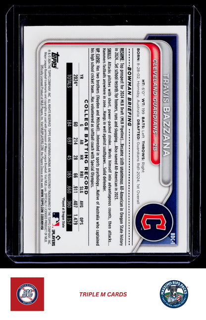 2024 Bowman Draft #BDC-1 Travis Bazzana Chrome