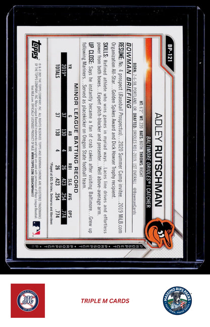 2021 Bowman 1st Edition #BFE-121 Adley Rutschman