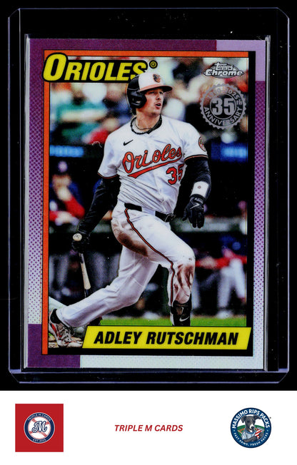 2025 Topps Chrome Update #90CU-8 Adley Rutschman 1990 Topps Chrome