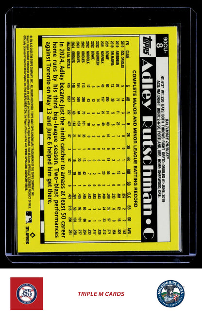 2025 Topps Chrome Update #90CU-8 Adley Rutschman 1990 Topps Chrome