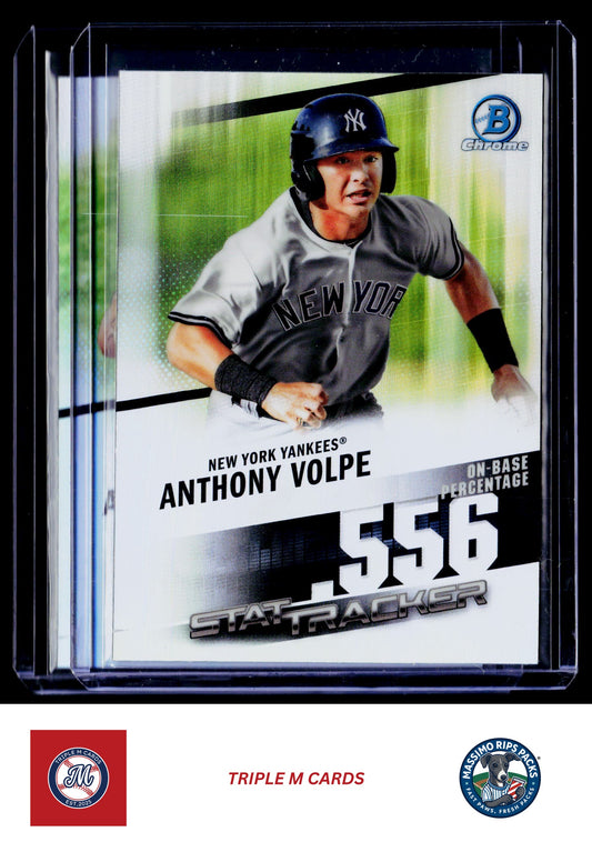 2020 Bowman Chrome #ST-16 Anthony Volpe Stat Tracker
