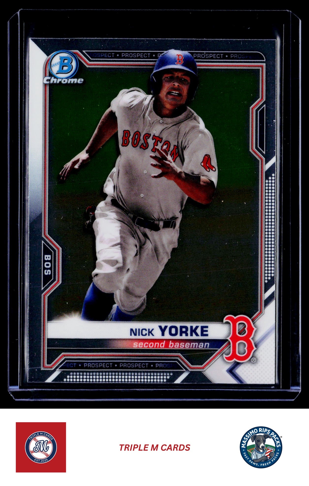 2021 Bowman #BCP-114 Nick Yorke Chrome Prospects