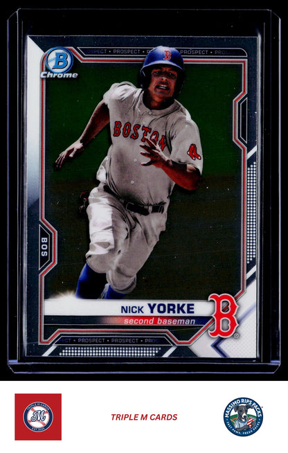 2021 Bowman #BCP-114 Nick Yorke Chrome Prospects