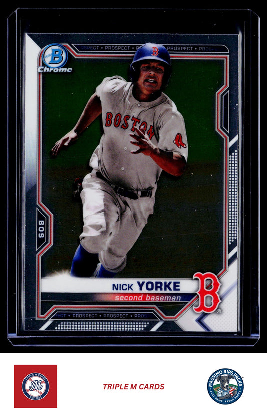 2021 Bowman #BCP-114 Nick Yorke Chrome Prospects