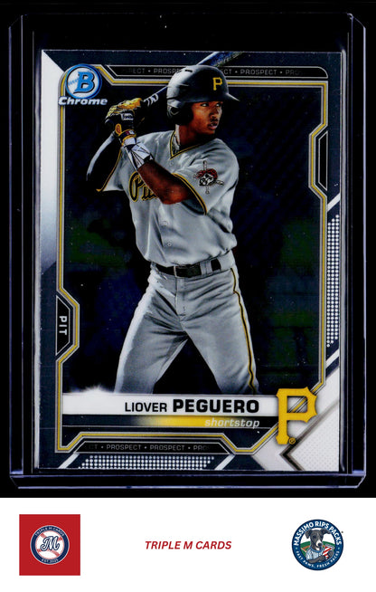 2021 Bowman #BCP-52 Liover Peguero Chrome Prospects