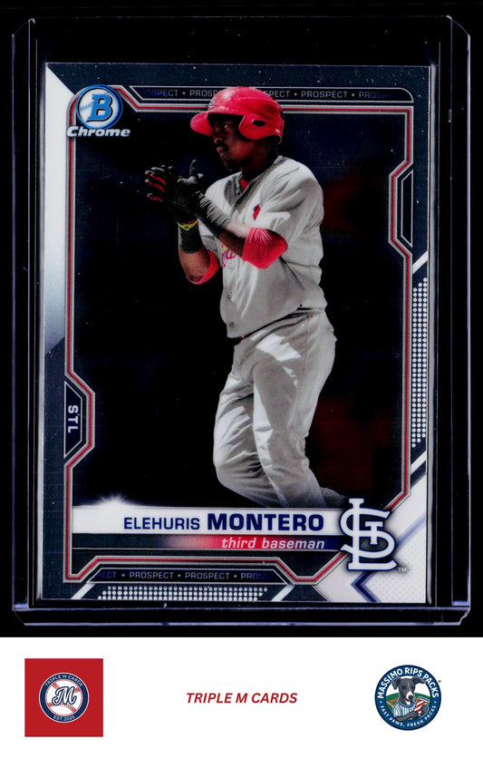 2021 Bowman #BCP-116 Elehuris Montero Chrome Prospects
