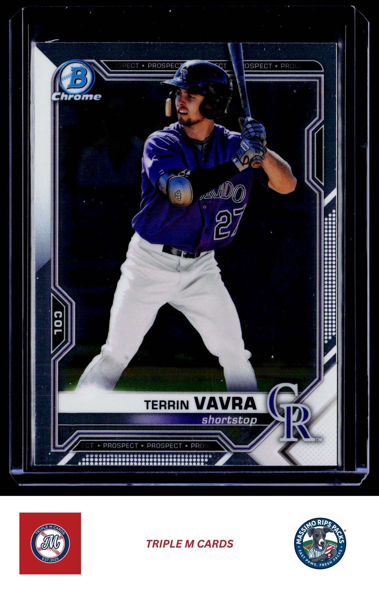 2021 Bowman #BP-100 Terrin Vavra Prospects Camo