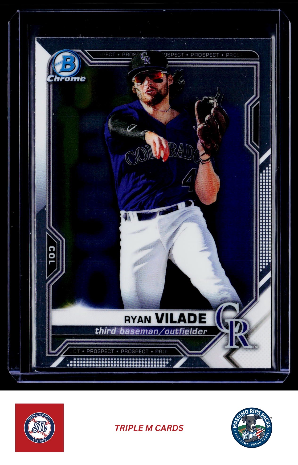 2021 Bowman #BCP-68 Ryan Vilade Chrome Prospects