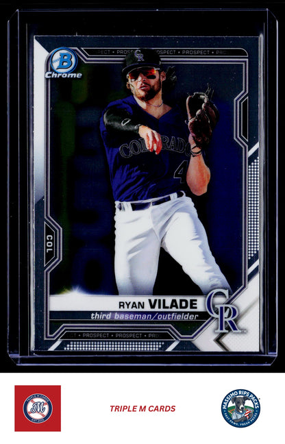 2021 Bowman #BCP-68 Ryan Vilade Chrome Prospects