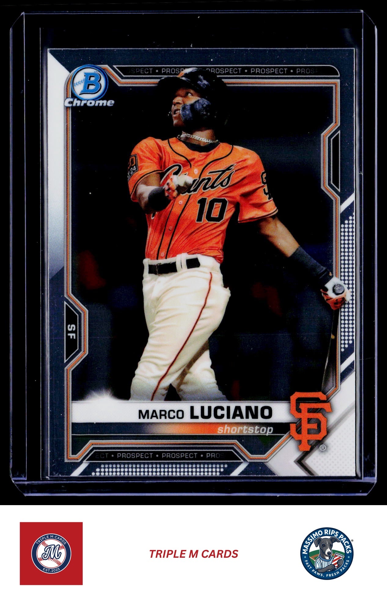 2021 Bowman #BCP-8 Marco Luciano Chrome Prospects