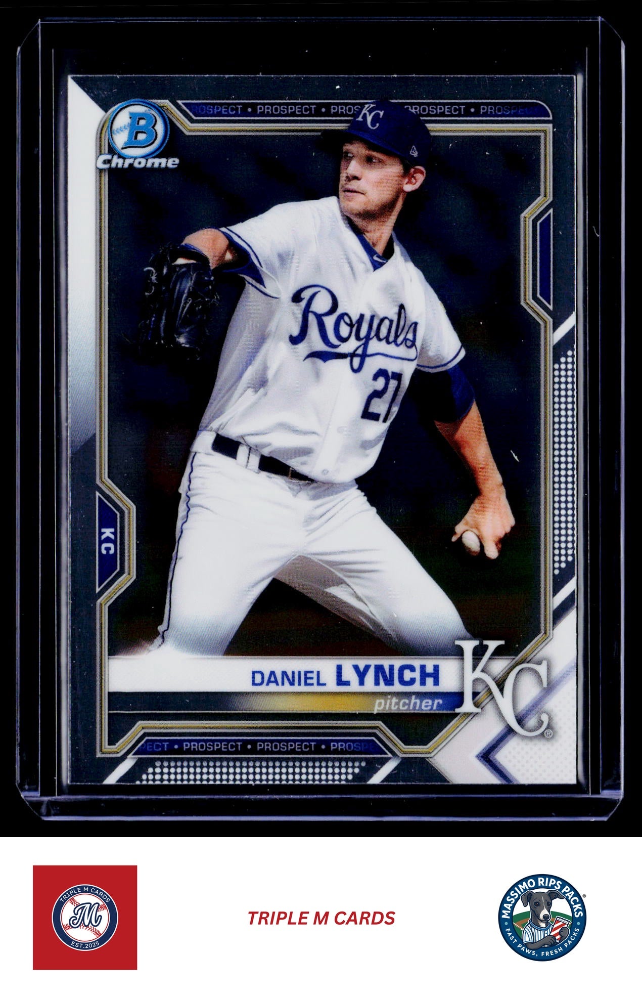 2021 Bowman #BCP-54 Daniel Lynch Chrome Prospects