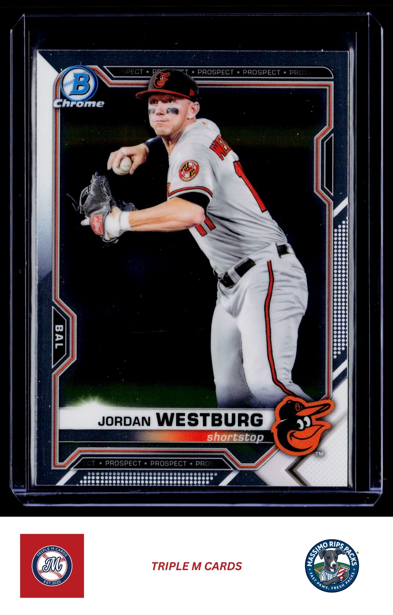 2021 Bowman #BCP-98 Jordan Westburg Chrome Prospects