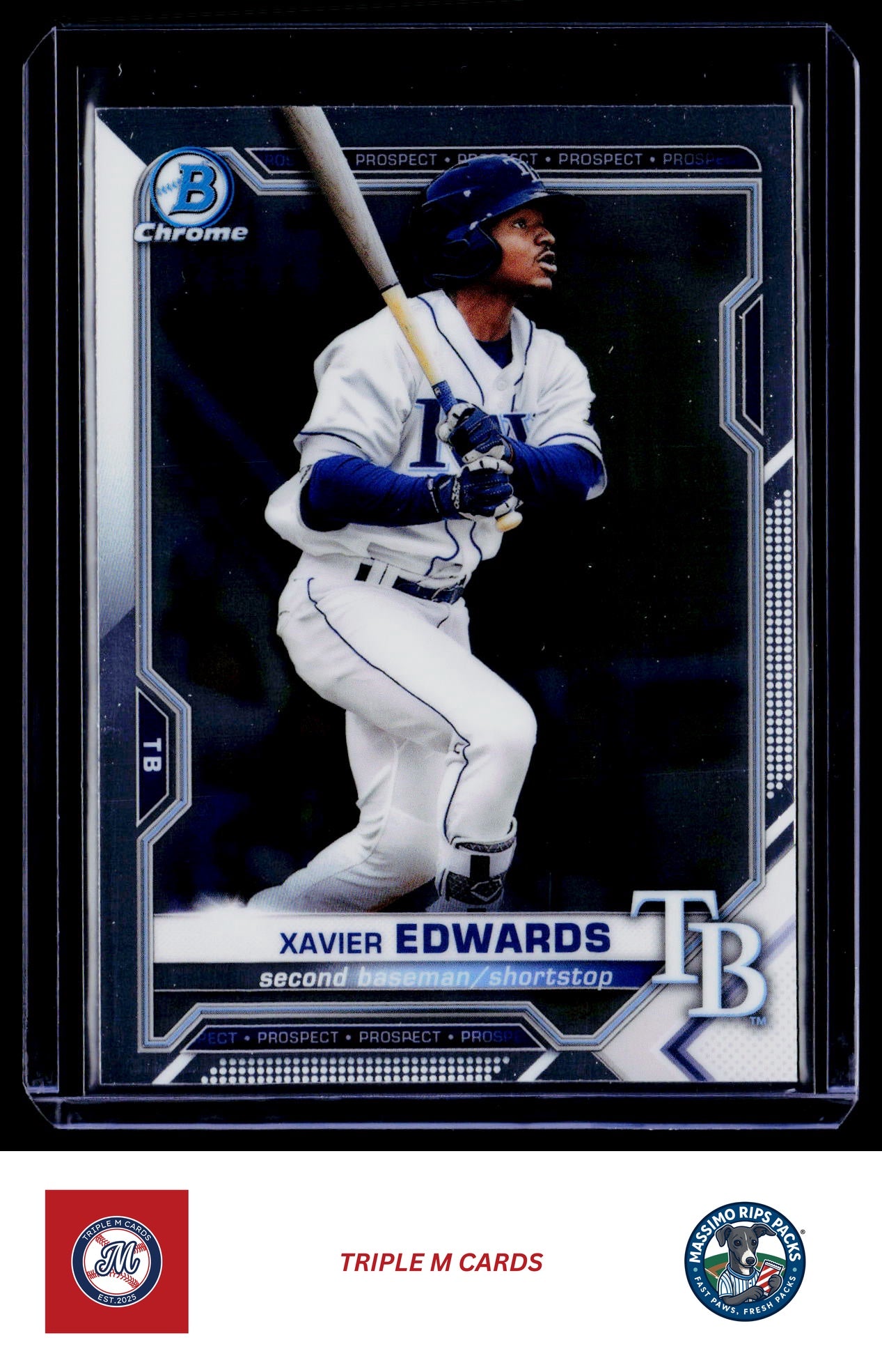 2021 Bowman #BCP-101 Xavier Edwards Chrome Prospects