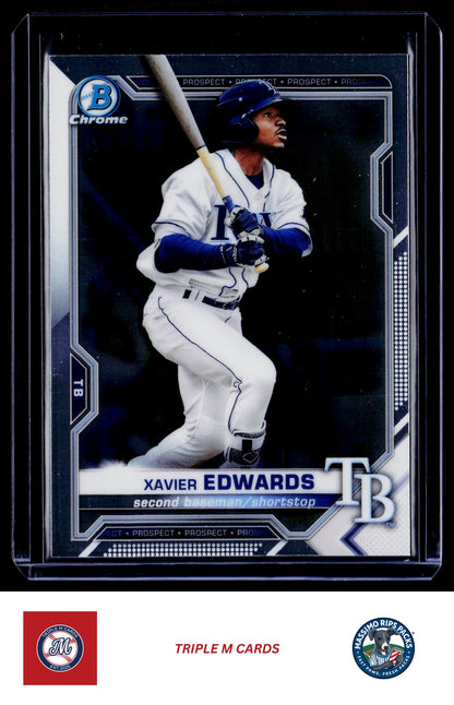 2021 Bowman #BCP-101 Xavier Edwards Chrome Prospects