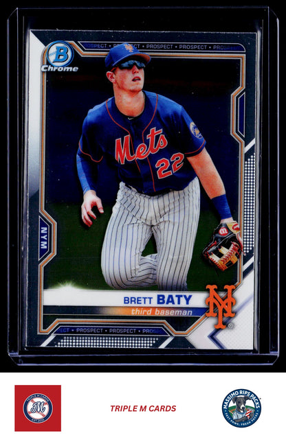 2021 Bowman #BCP-67 Brett Baty Chrome Prospects
