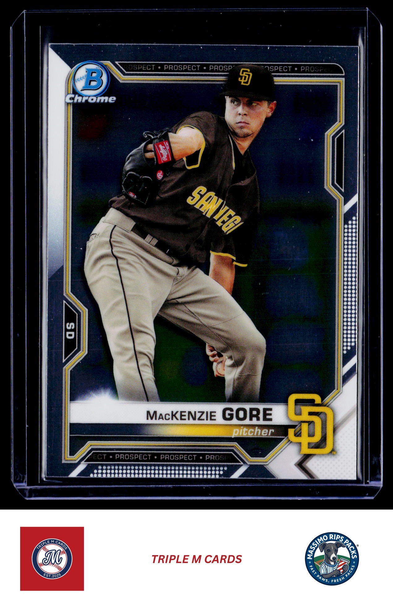 2021 Bowman #BCP-105 MacKenzie Gore Chrome Prospects