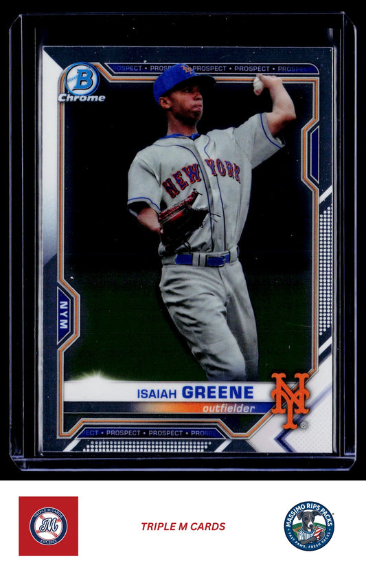 2021 Bowman #BP-62 Isaiah Greene Prospects