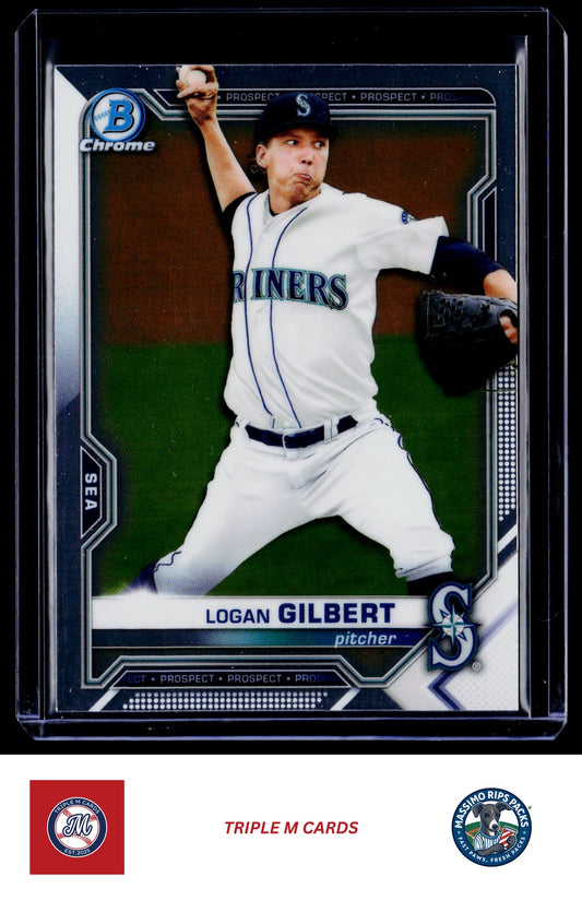 2020 Bowman #BCP-58 Logan Gilbert Chrome Prospects