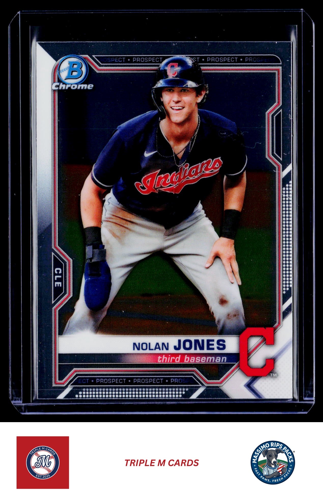 2021 Bowman #BCP-35 Nolan Jones Chrome Prospects