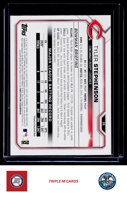 2021 Bowman #20 Tyler Stephenson