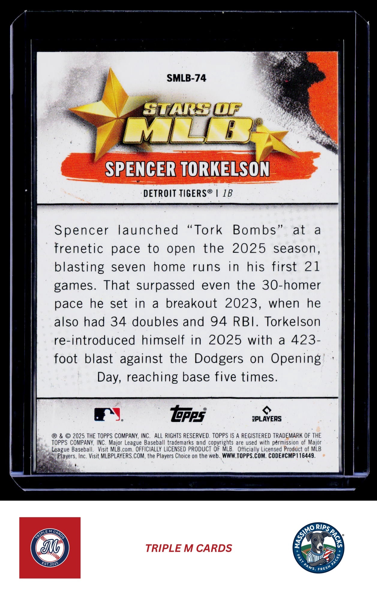 2025 Topps Update #SMLB-74 Spencer Torkelson Stars of MLB