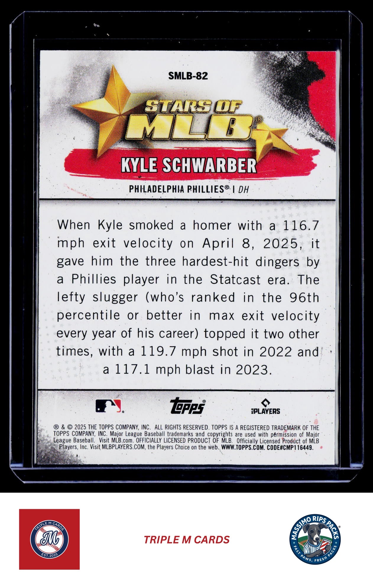 2025 Topps Update #SMLB-82 Kyle Schwarber Stars of MLB