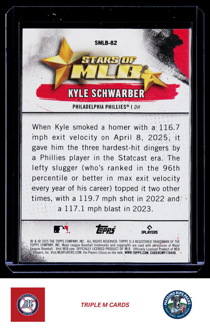 2025 Topps Update #SMLB-82 Kyle Schwarber Stars of MLB