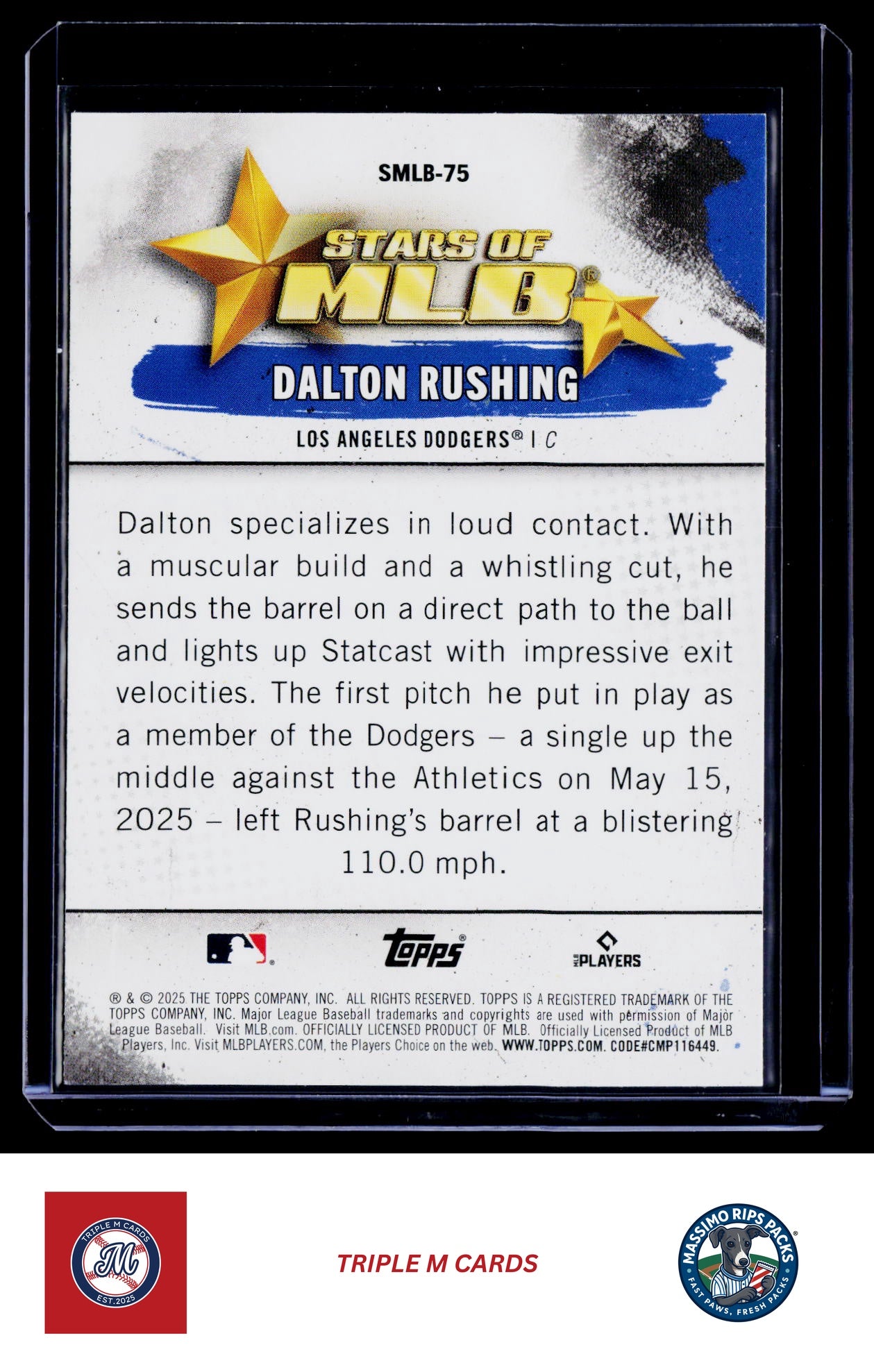 2025 Topps Update #SMLB-75 Dalton Rushing Stars of MLB