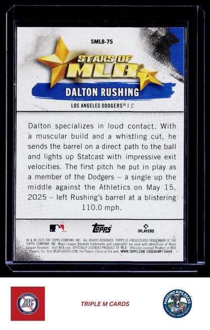 2025 Topps Update #SMLB-75 Dalton Rushing Stars of MLB
