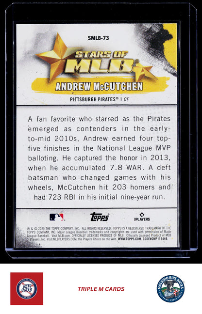 2025 Topps Update #SMLB-73 Andrew McCutchen Stars of MLB