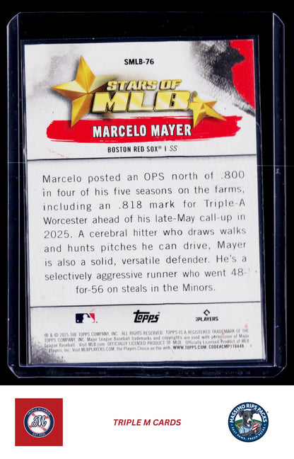 2025 Topps Update #SMLB-76 Marcelo Mayer Stars of MLB
