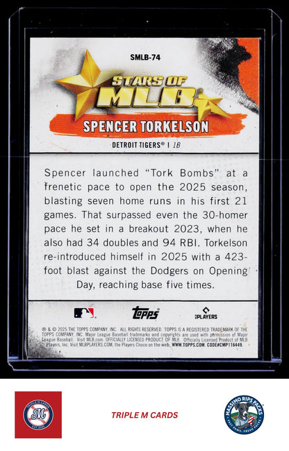 2025 Topps Update #SMLB-74 Spencer Torkelson Stars of MLB