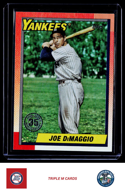 2025 Topps Update #U90-39 Joe DiMaggio 1990 Topps Baseball 35th Anniversary
