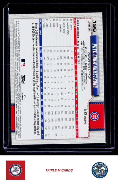 2026 Topps #196 Pete Crow-Armstrong