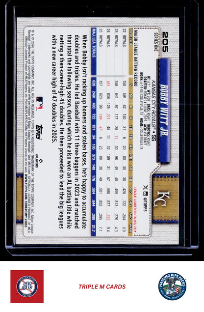 2026 Topps #205 Bobby Witt Jr.
