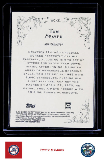 2025 Topps Allen & Ginter #WC-31 Tom Seaver Wicked Curves
