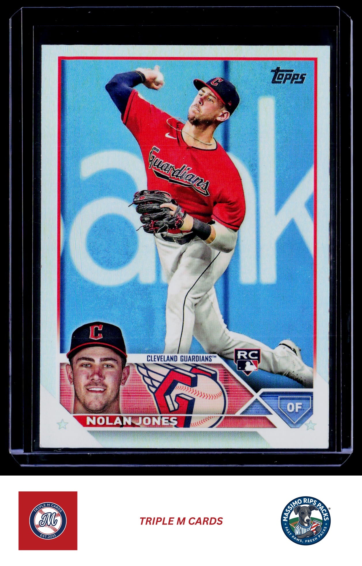 2023 Topps #129 Nolan Jones Rainbow Foil