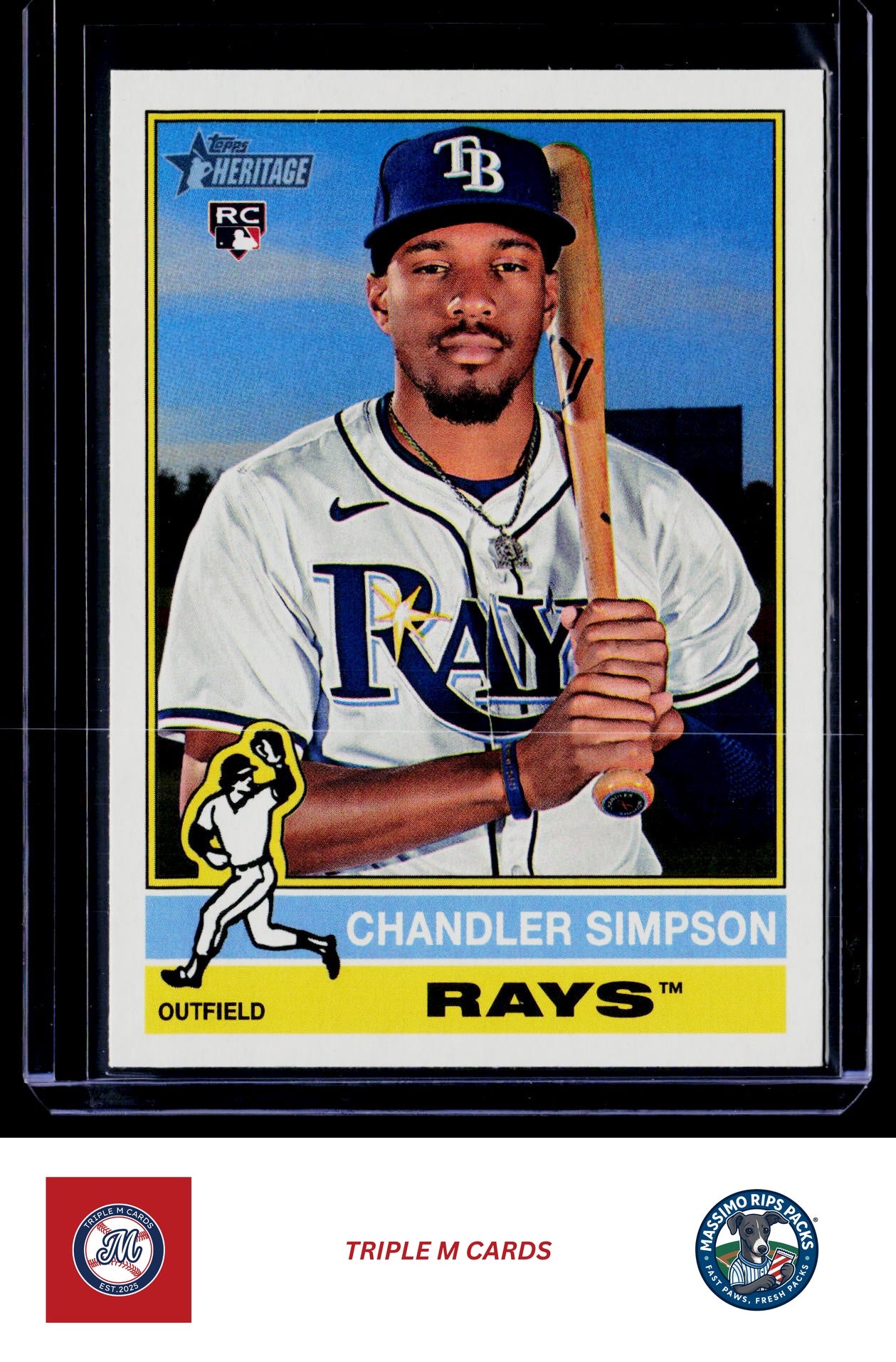 2025 Topps Heritage #519d Chandler Simpson