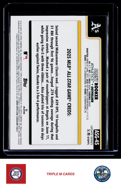2025 Topps Chrome Update #ASGC-29 Brent Rooker 2025 All-Star Game