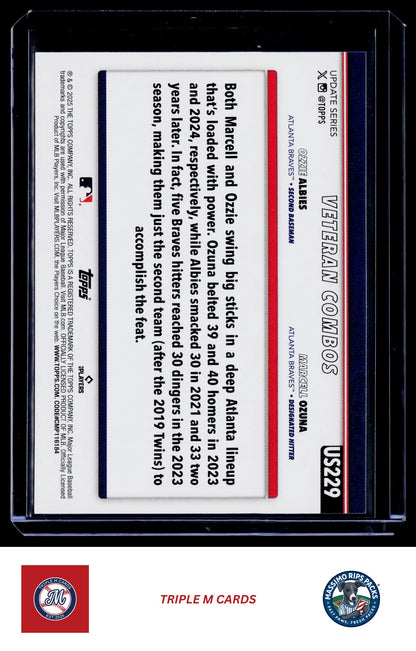 2025 Topps Update #US229 Marcell Ozuna / Ozzie Albies Diamante Foil