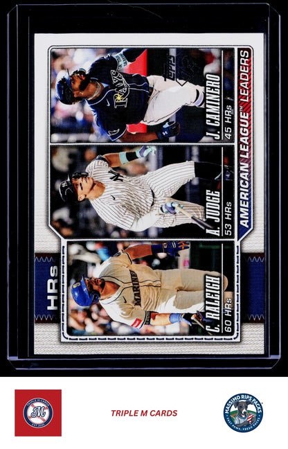 2026 Topps #38 American League Leaders HRs
